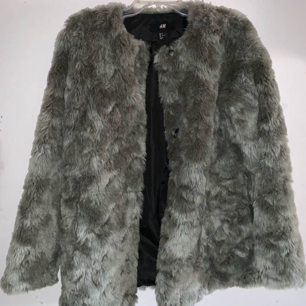 H&M Faux Fur Coat